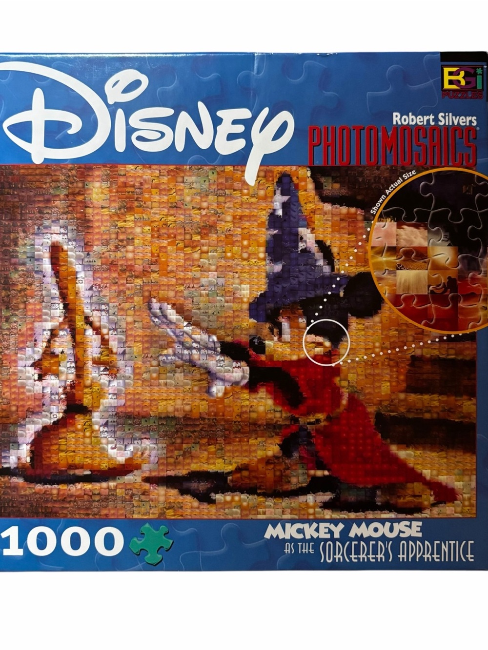Vintage Disney Mickey Mouse Sorcerer’s Apprentice Photomosaics 1000 Pc Puzzle